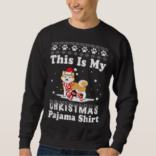 Sudadera Shiba Inu Dog Divertidas Navidades Este Es Mi Navi