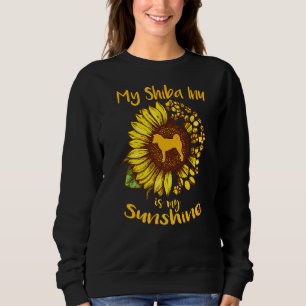Sudadera Shiba Inu Dog Es Mi Sunshine Sunflower Dog Paw Pup
