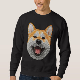 Sudadera Shiba Inu Enfrenta A Shiba Inu Perro Raza Animal P