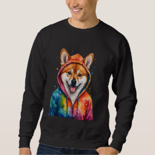 Sudadera Shiba Inu Hoodie Dog Gracioso Arte Animal Imprimir