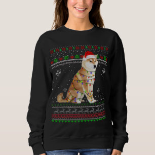 Sudadera Shiba Inu ilumina a divertidos Navidades Pajama Gi