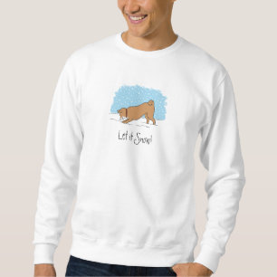 Sudadera Shiba Inu lo dejó nevar - día de fiesta feliz de