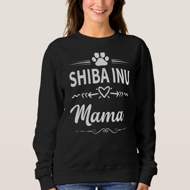Sudadera Shiba Inu Mama Dueño De Perro (Anverso)