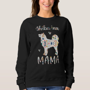 Sudadera Shiba Inu Mama Floral Dog Mom Love