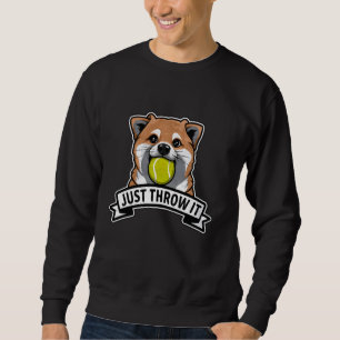 Sudadera Shiba Inu Solo Arroja A Jugar A Ganar A Los Perros