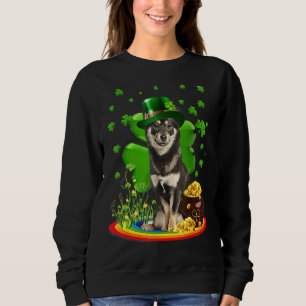Sudadera Shiba Inu St Patricks Day Irlandés Shamrock Dog Lo