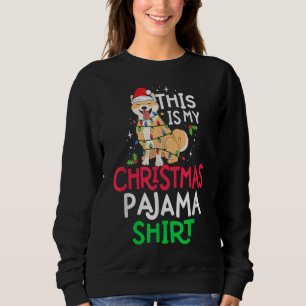 Sudadera Shiba Inu Tree Ilumina Perro Este Es Mi Navidad Pa