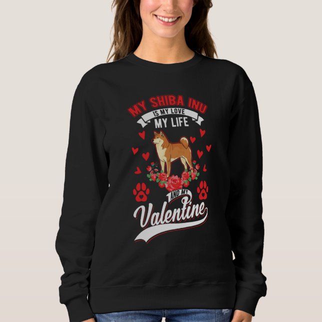Sudadera Shiba inu Valentine's Day Japanese Shiba  1 (Anverso)