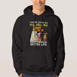 Sudadera Shiba Si Trabajo Mucho Para Que Mi Perro Tenga Mej
