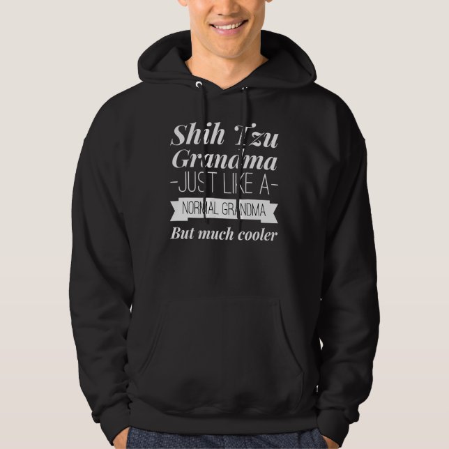 Sudadera Shih Tzu Grandma Face Scoop (Anverso)