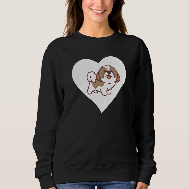 Sudadera Shih Tzu Heart Gracioso Shih Tzu Dueño Perro Lover (Anverso)