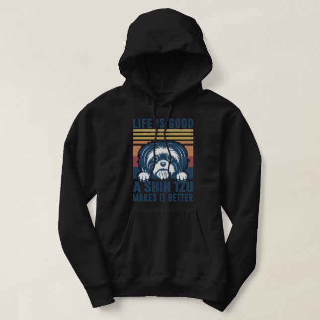 Sudadera Shih Tzu Mama Dog Lover Mom Gire Cute Shitzu Women (Diseño del anverso)