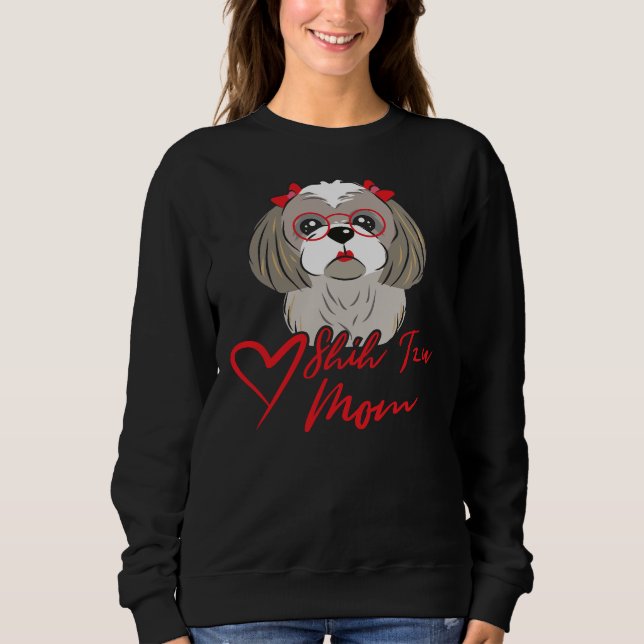 Sudadera Shih Tzu Mom (Anverso)