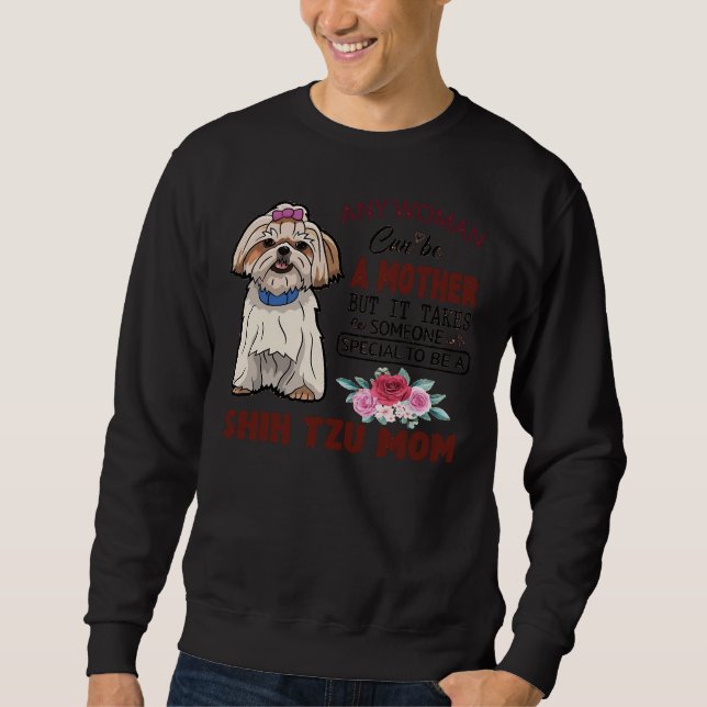Sudadera Shih Tzu Mom Y Face Mask (Anverso)