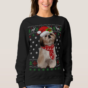Sudadera Shih Tzu, Navidades sudorosos, Perro Cachorro, Nav