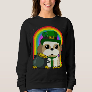 Sudadera Shih Tzu Rainbow Irish C St Patrick Day Prog