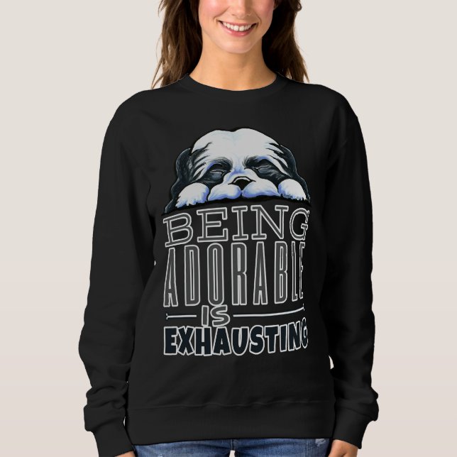 Sudadera Shih Tzu Ser Adorable (Anverso)