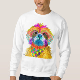 Sudadera shih tzu suave y colorida