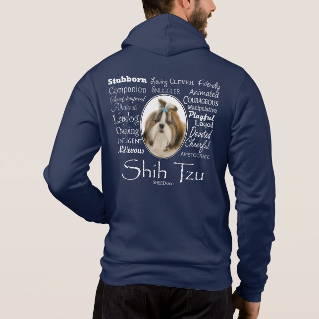Sudadera Shih Tzu Traits Hoodie (Reverso)