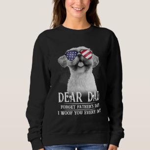 Sudadera Shih Tzu Us Flag Olvide A Los Padres Day I Wove