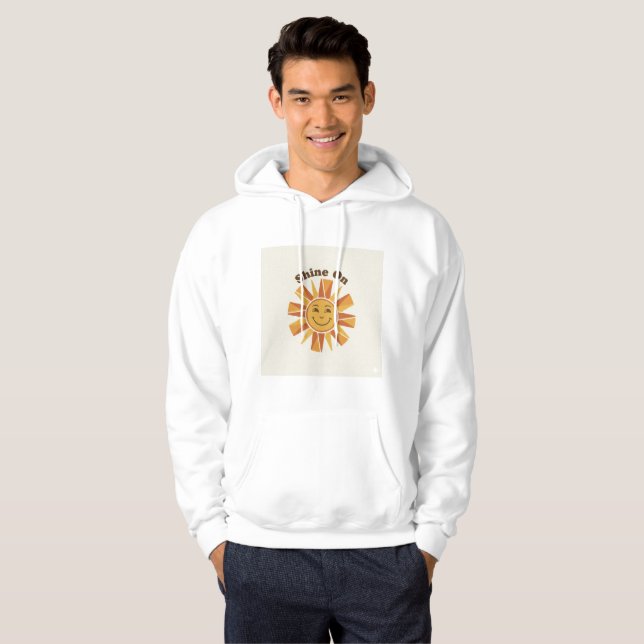 Sudadera “Shine On” Positive Sun Hoodie – Unisex Inspiratio (Anverso completo)