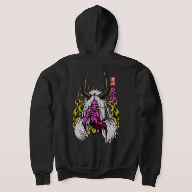 Sudadera Shinigami Death Spirit Japanese Demon Double Print (Distribución Reverso )