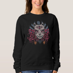 Sudadera Shinto de arte de la máscara japonesa Kitsune Tatt