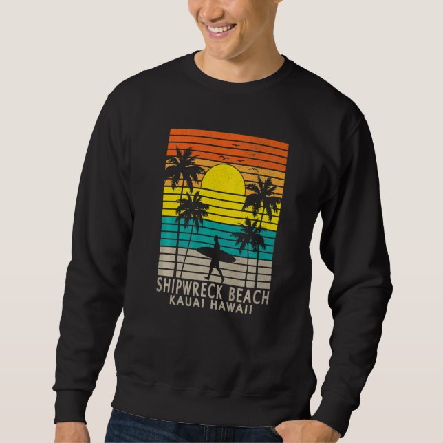 Sudadera Shipwreck Beach Kauai Hawaii HI Hawaiian Island Su (Anverso)