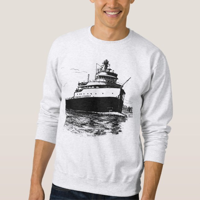 Sudadera Shipwreck ~ Edmund Fitzgerald (Anverso)