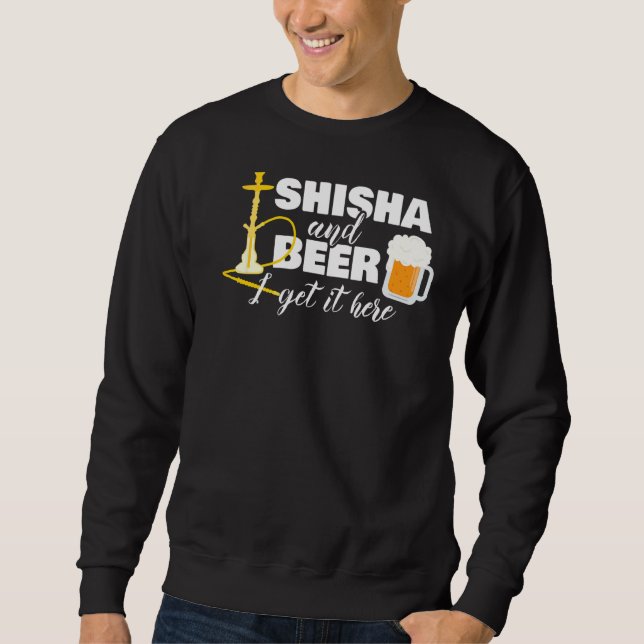 Sudadera Shisha Beer Hookah Steam Smoke (Anverso)