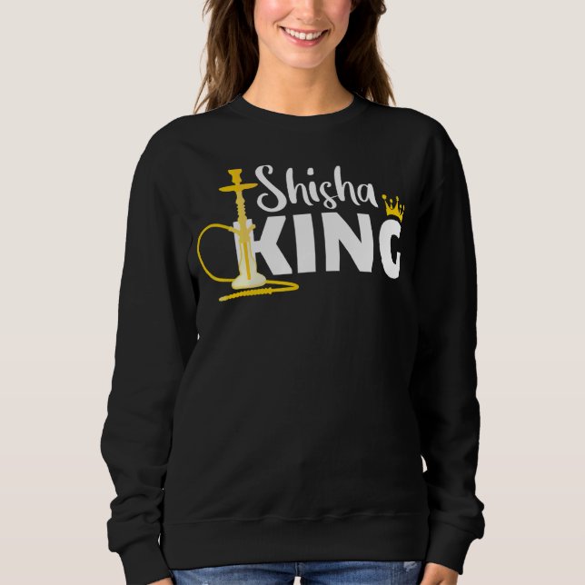Sudadera Shisha King Crown Hookah Smoam Steam (Anverso)