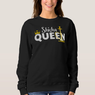 Sudadera Shisha Queen Crown Hookah Smoke Steam