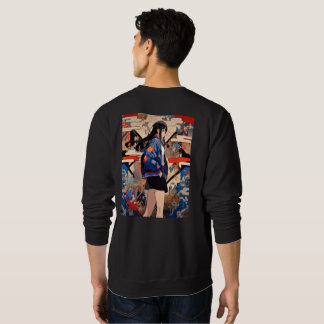 Sudadera 【SHOP限定イラスト】和柄JKスウェット｜寿司娘 GenerativeAI