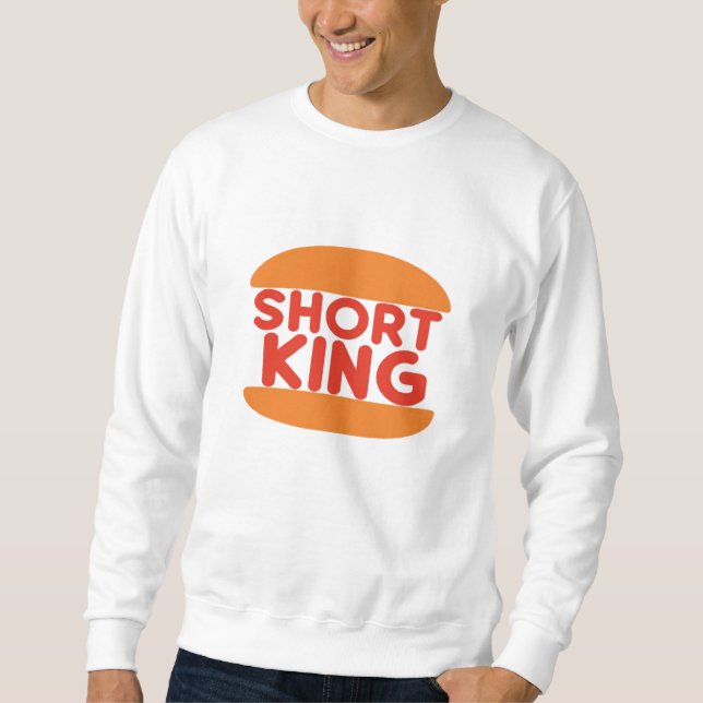 Sudadera Short King Funny Minimal Design (Anverso)