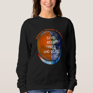Sudadera ShowYourStripes u2013 GUARDAR ÁRBOLES DE AZUFERA Y