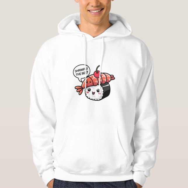 Sudadera shrimply the best kawaii sushi (Anverso)