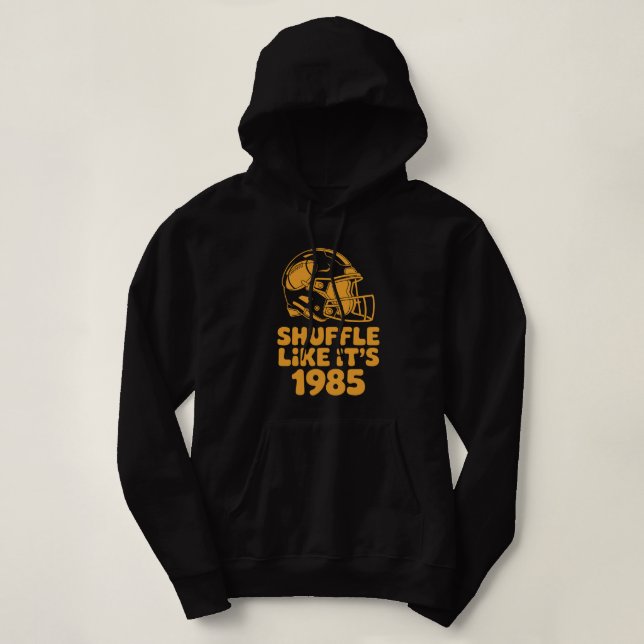 Sudadera Shuffle Like It’s 1985 Retro Football Helmet shirt (Diseño del anverso)