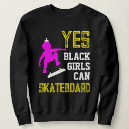 Sudadera SÍ CHICAS PUEDEN PATROCINAR A Chica de patinaje af