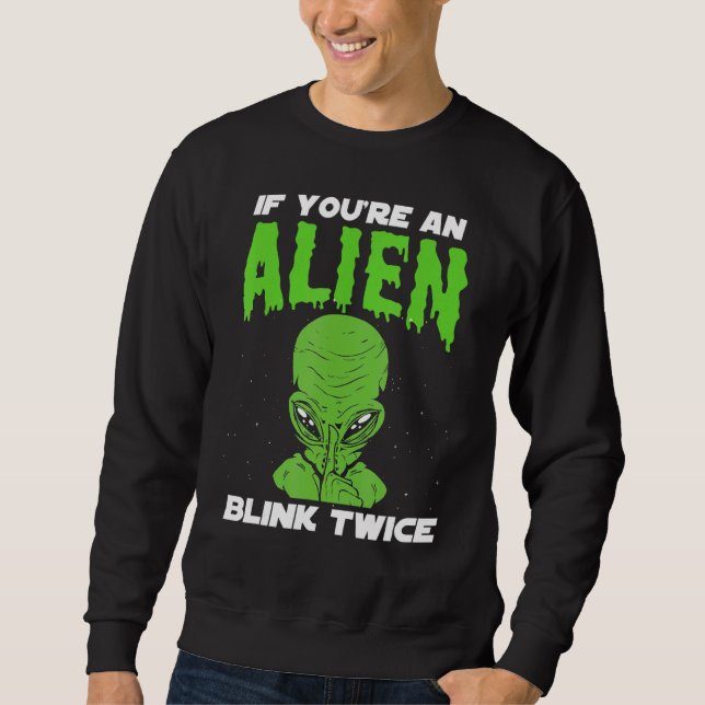 Sudadera Si eres un alienígena astronauta espacial paro dos (Anverso)