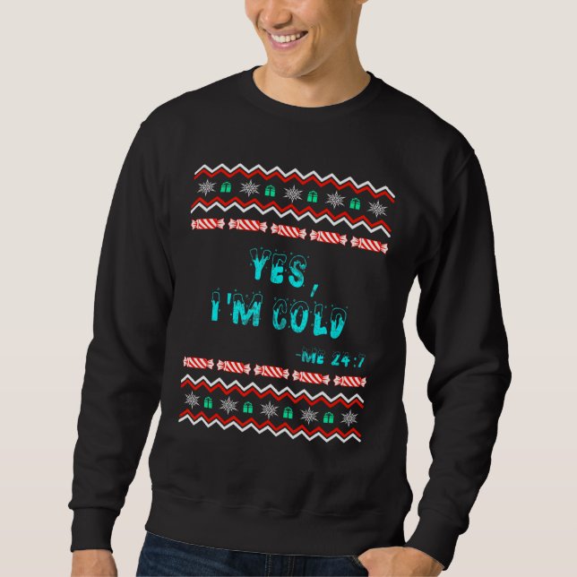 Sudadera Sí, estoy Frío 3 (Anverso)