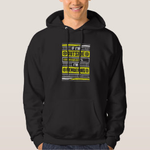 Sudadera Si estoy fuera, voy a representar al editor de víd