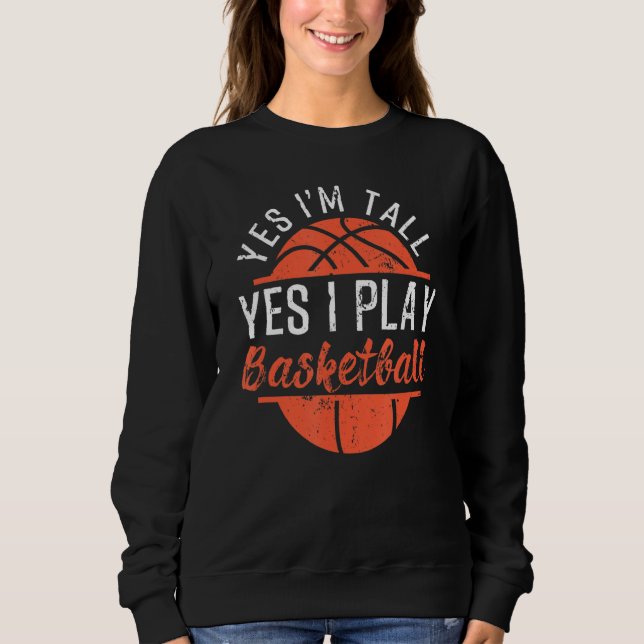 Sudadera Sí, estoy tranquilo. Sí, juego al baloncesto. (Anverso)