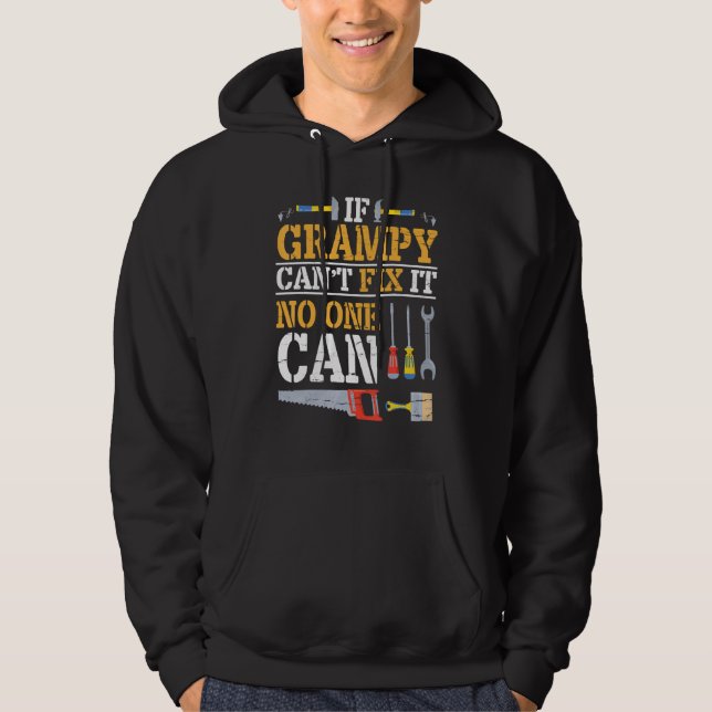 Sudadera Si Grampy no puede arreglarlo, nadie puede alegrar (Anverso)