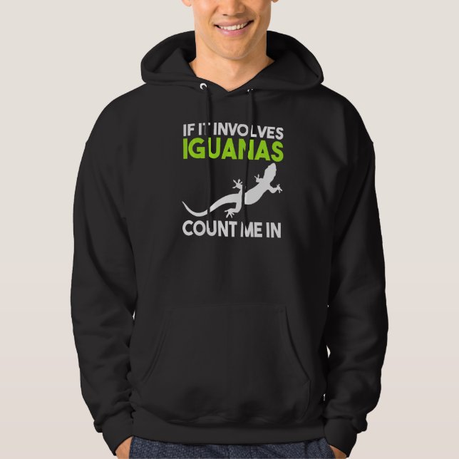 Sudadera Si Implica Iguanas, Cuéntame (Anverso)