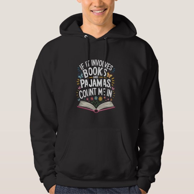 Sudadera Si Implica Libros y Pijamas Cuéntame En Readi (Anverso)