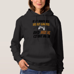 Sudadera Si Implica Videojuegos Y La Música Me Cuenta En V