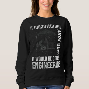 Sudadera Si la arquitectura fue un arquitecto fácil