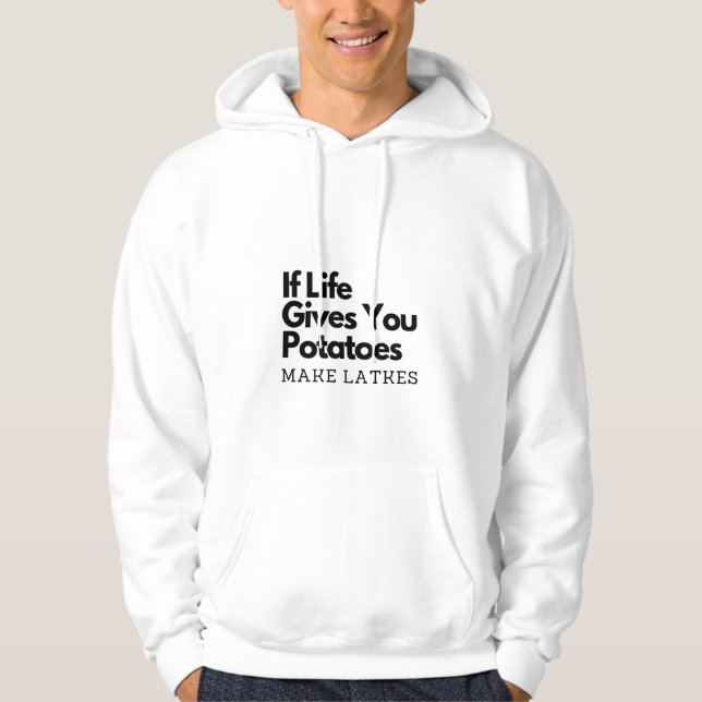 Sudadera Si la vida te da papas, ponte freno (Anverso)
