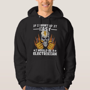 Sudadera Si Lineman quisiera, fácil Lineworker sería en las