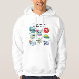 Sudadera Si los perros hechos reúnen Rótulos